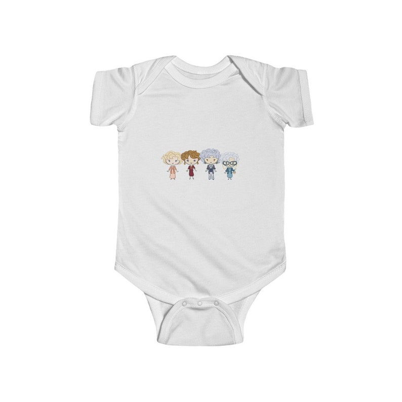 Miami Dorothy Baby Gift Blanche Baby Shower Retro Sofia 80s Rose Golden Girls Classic Short Sleeve Bodysuit Stay Golden