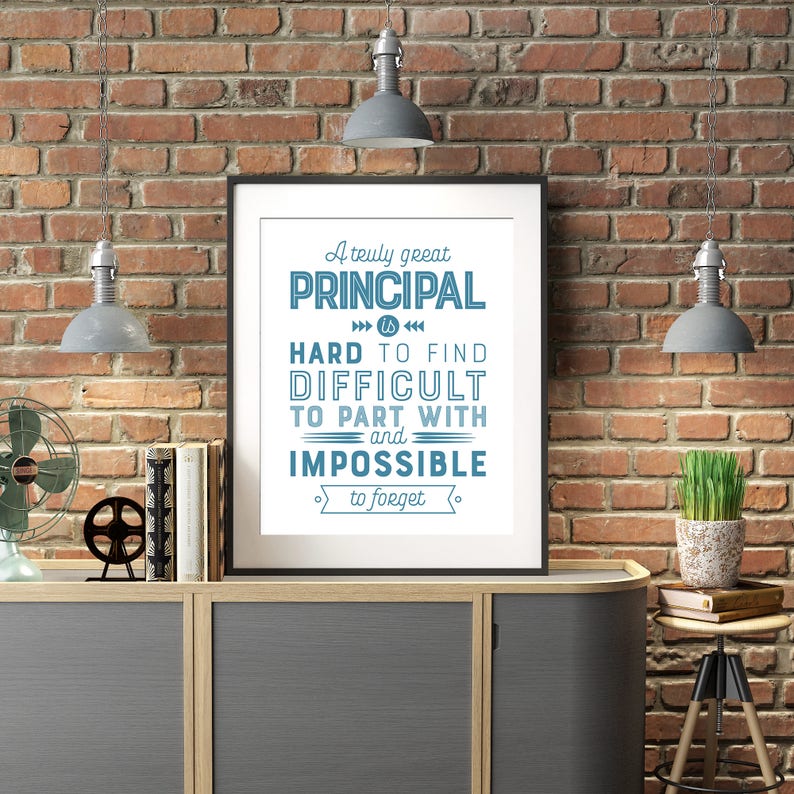 Principal Gift A truly great principal PRINTABLE Quote | Etsy