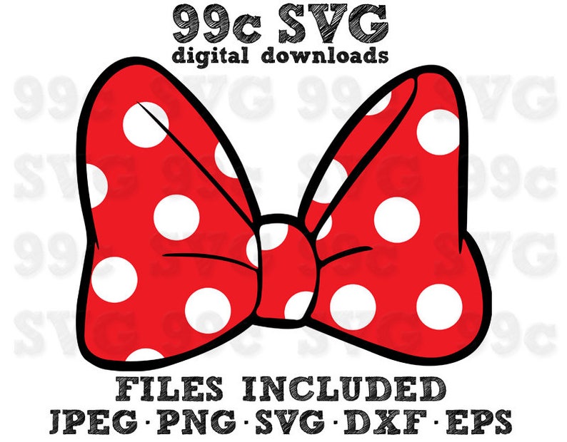 Free Free 196 Minnie Mouse Bow Svg Free SVG PNG EPS DXF File