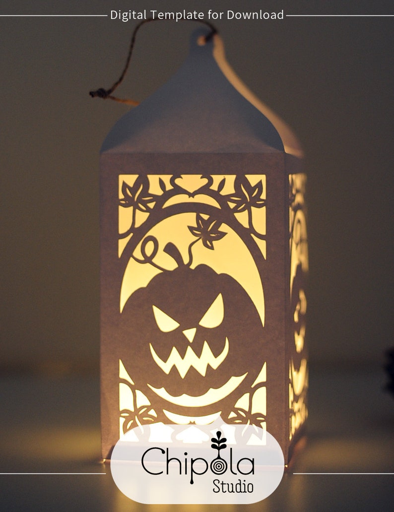 Halloween Lantern SVG cut files 3D cutting file Pumpkin | Etsy