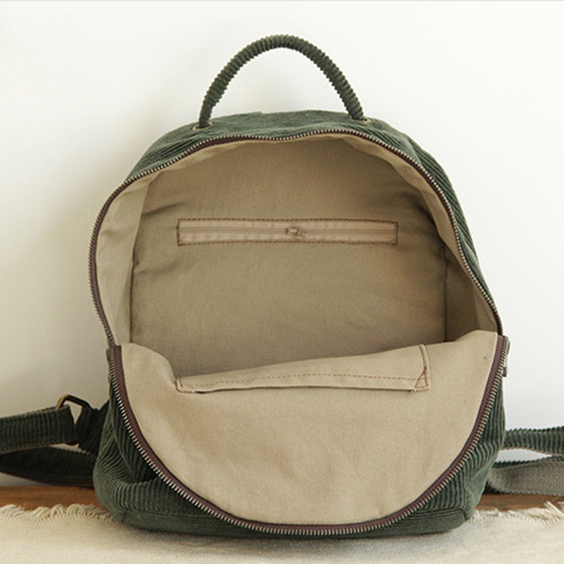 Corduroy Tote Bag Backpack Corduroy Backpack Purse Backpack | Etsy