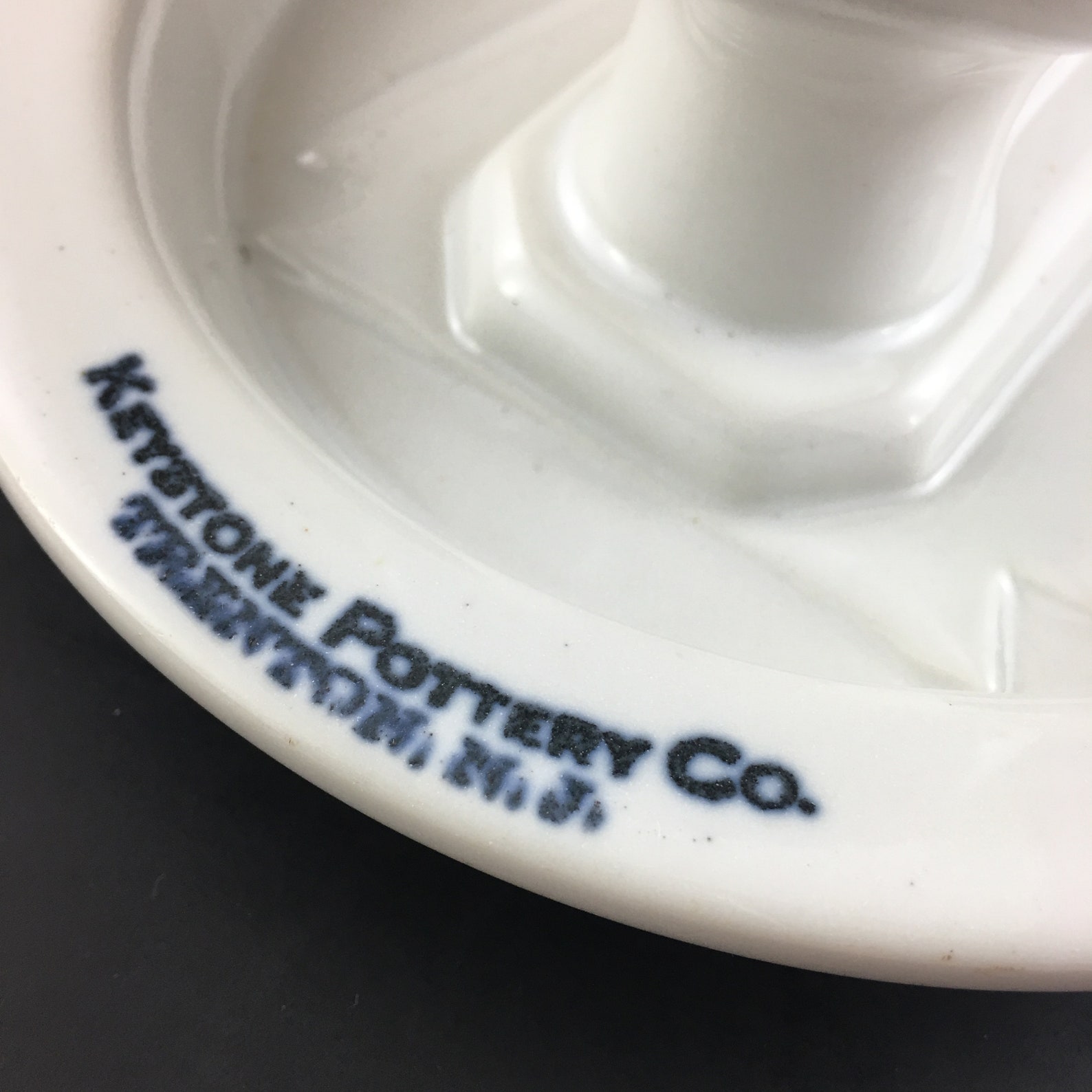 Vintage Toilet Ashtray Keystone Pottery Co Advertising Toilet Etsy