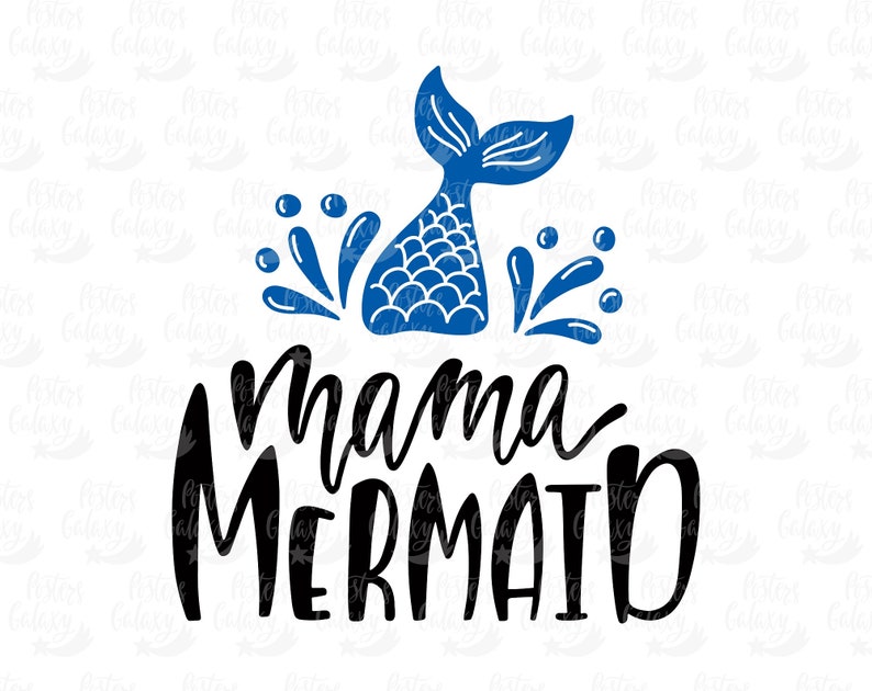Mama Mermaid SVG Mini Mermaid SVG Mermaid tail Svg Mermaid ...