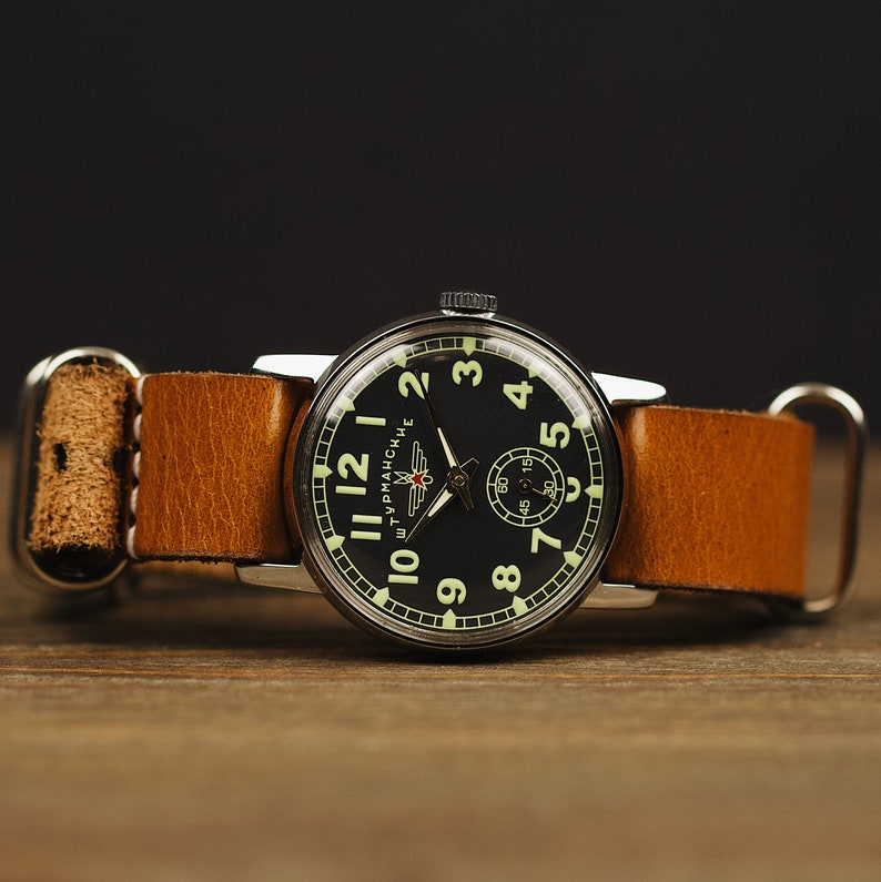 Military vintage watch SHTURMANSKIE. Watches for men watch Etsy