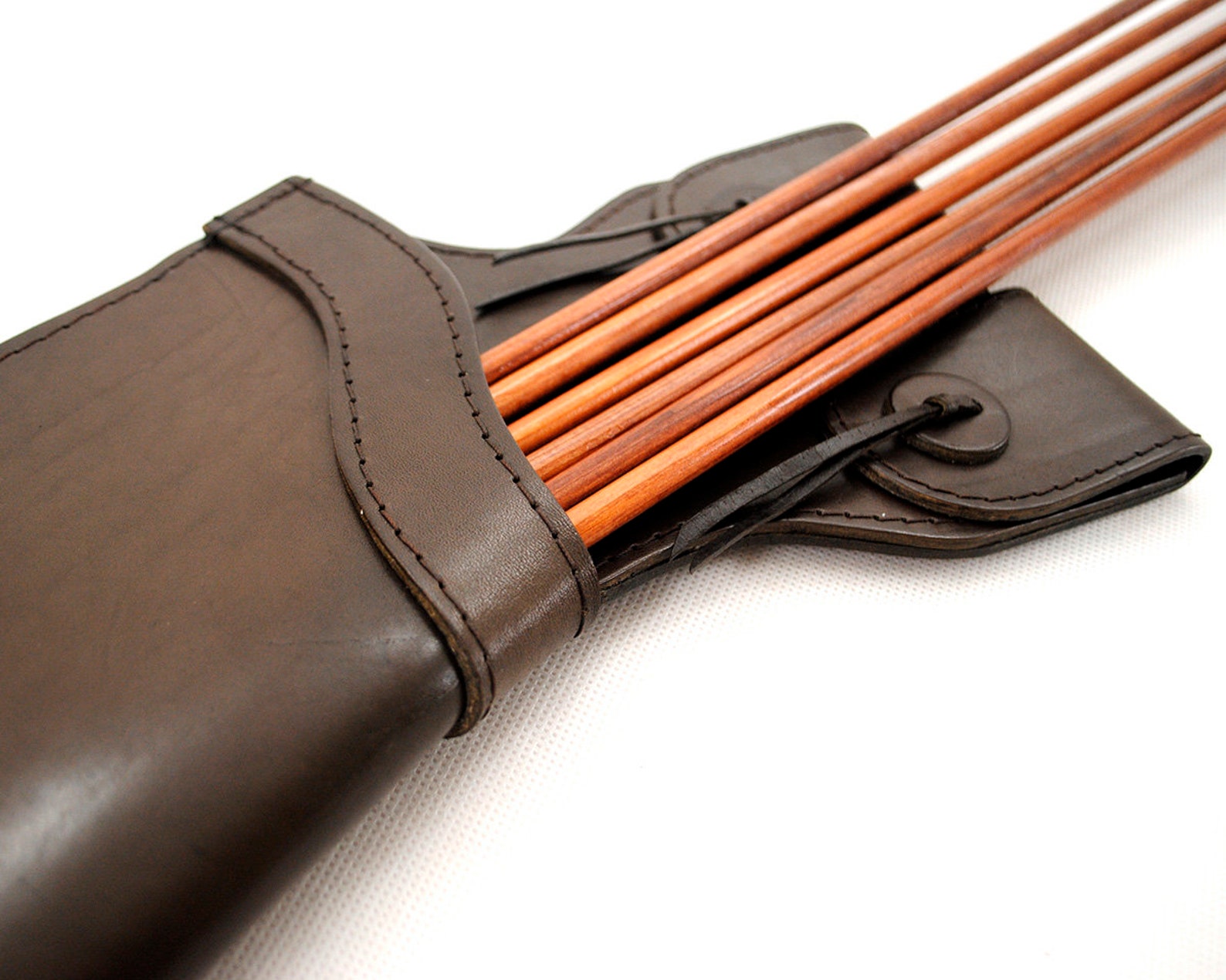 Leather side quiver 'field' Etsy