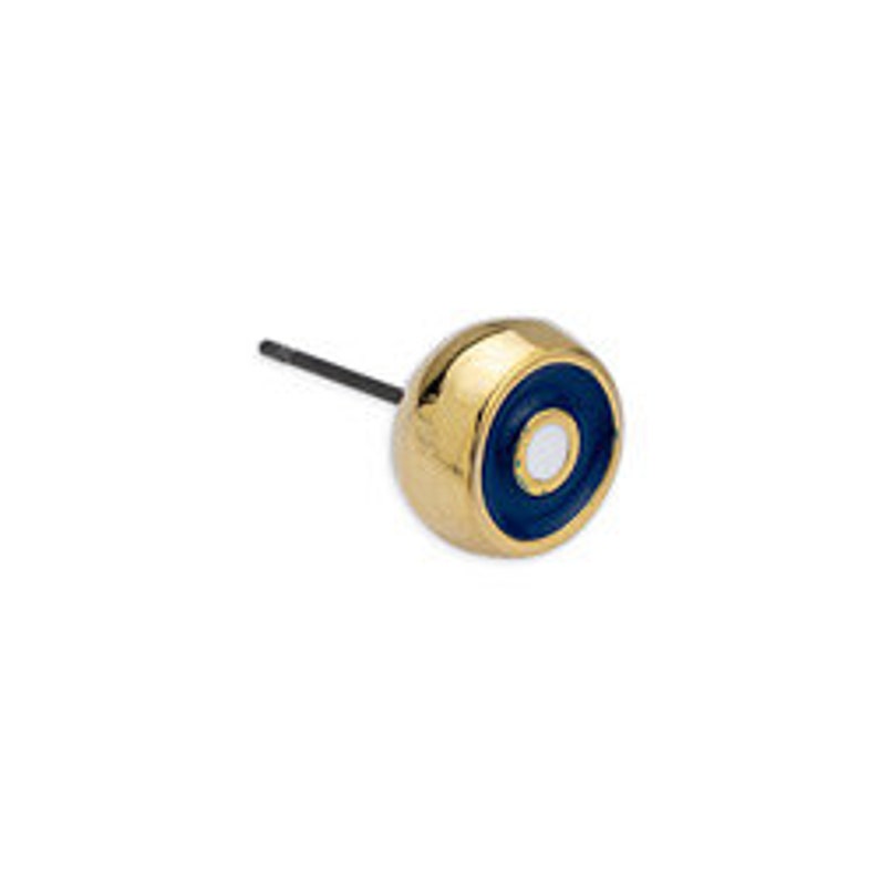 Gold stud earrings,eye earrings-24k gold plated-Qty 2