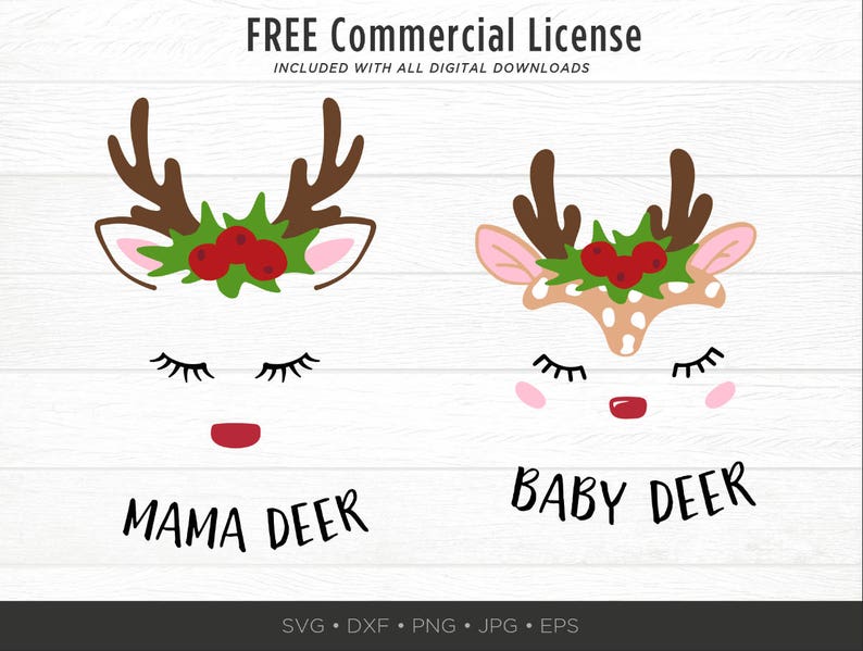Download Reindeer Face SVG Bundle Reindeer SVG Baby Deer Face SVG ...