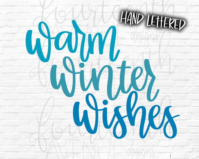 Knit jones: painting progress Warm Winter Wishes Christmas SVG Christmas PNG Clip Art | Etsy