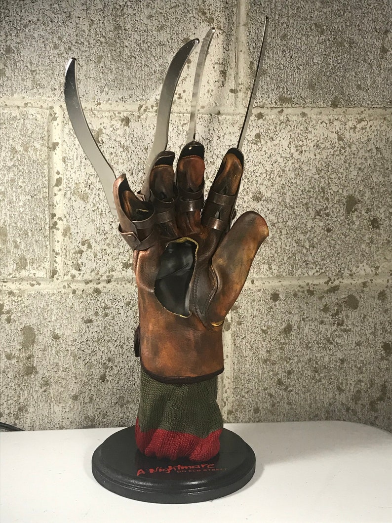 Freddy Krueger Glove Stand A Nightmare On Elm Street Movie | Etsy