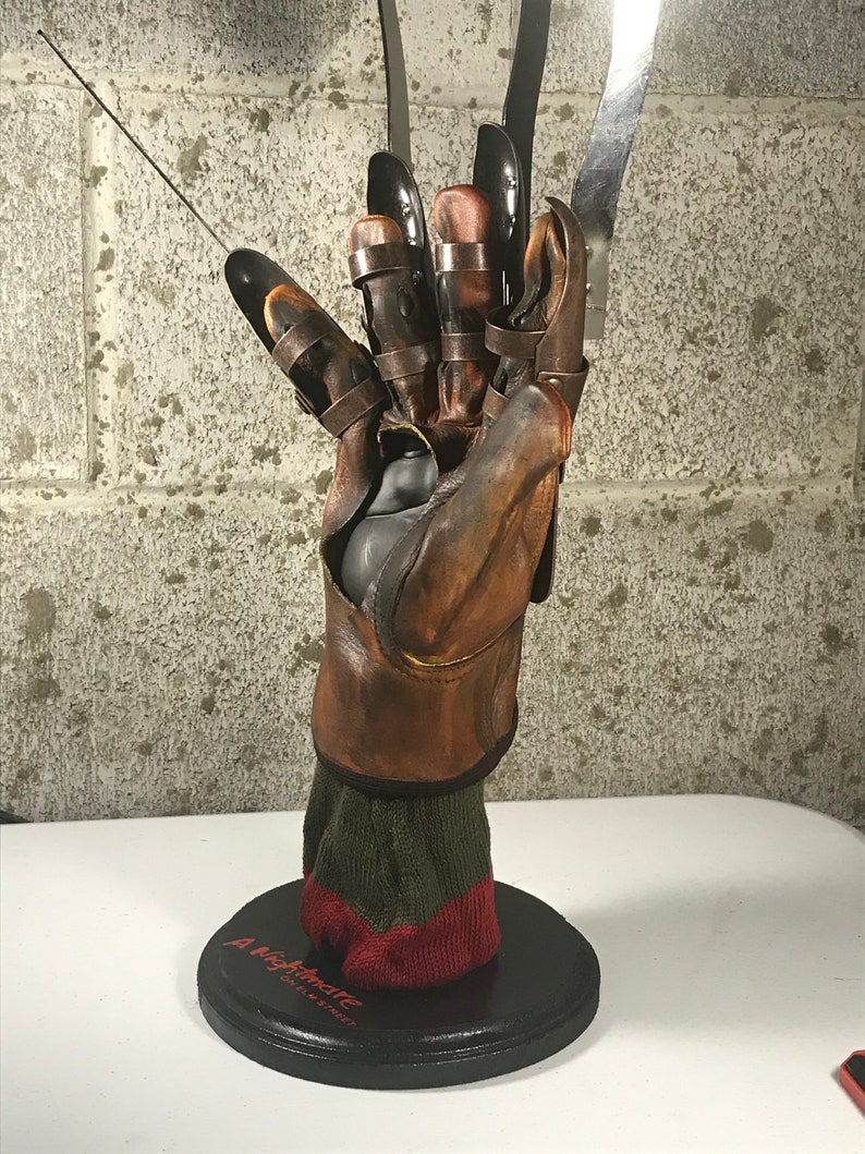 Freddy Krueger Glove Stand A Nightmare On Elm Street Movie | Etsy