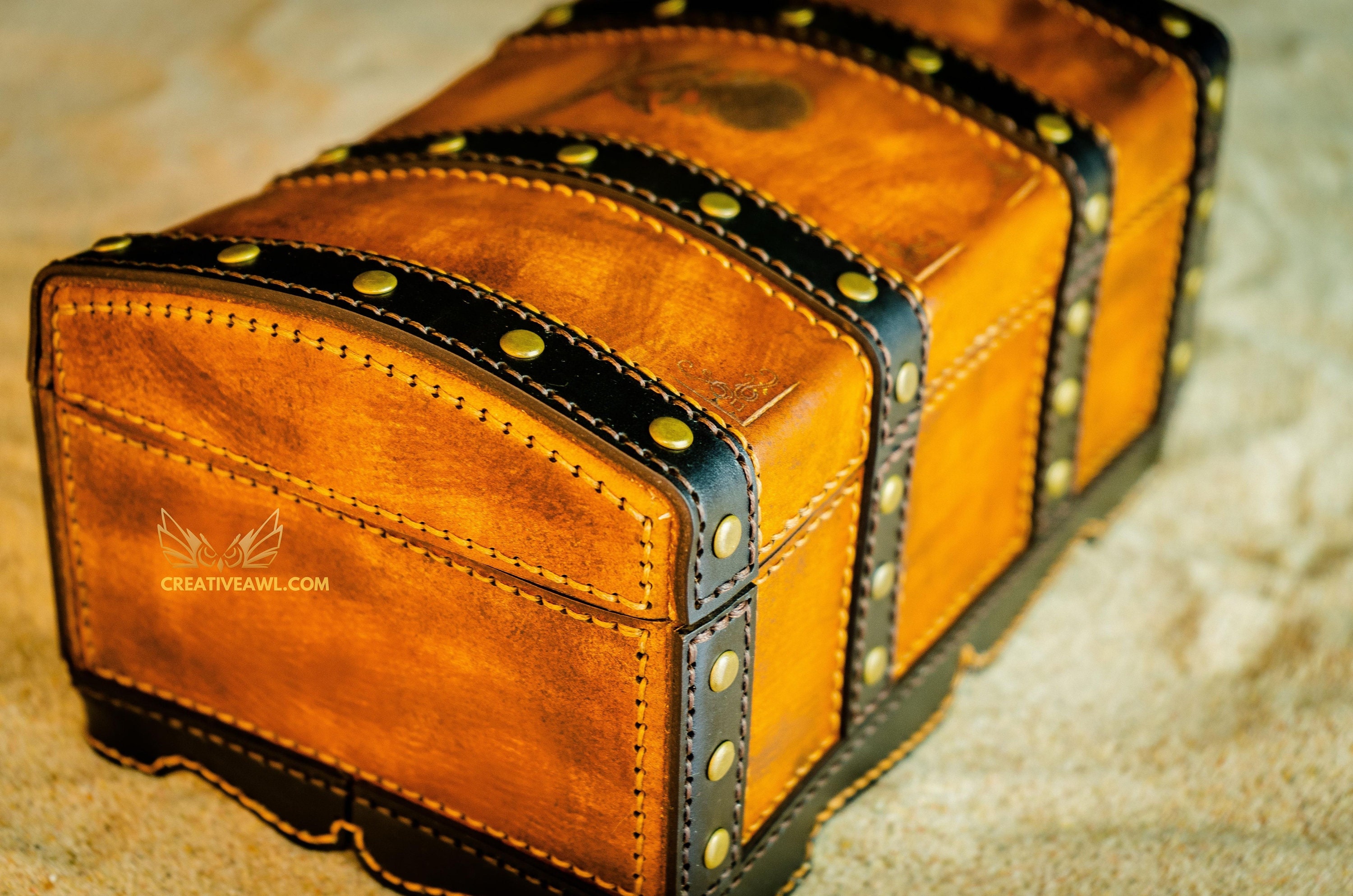 Leather Treasure Chest Pattern Leather Treasure Box Pattern Etsy