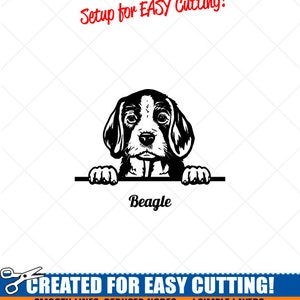 Peeking Beagle Puppy Dog Clipart-Vector Clip Art Graphics | Etsy