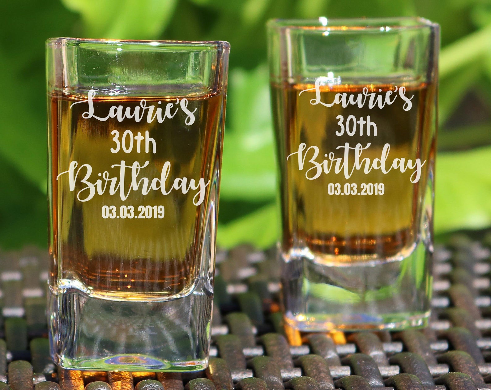 Birthday Shot Glasses Birthday Gift Birthday Party Favor Etsy