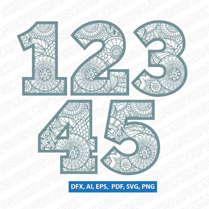 Free Free Mandala Numbers Svg 842 SVG PNG EPS DXF File
