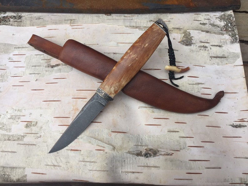 puukko knife. Scandinavian. Bushcraft. Etsy