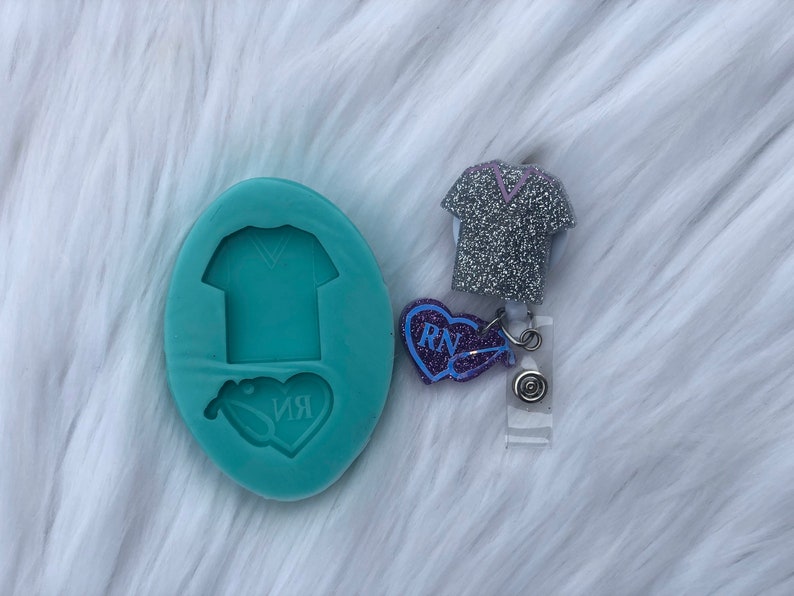 Nurse Badge Reel Mold Scrub Mold Silicone Mold Etsy
