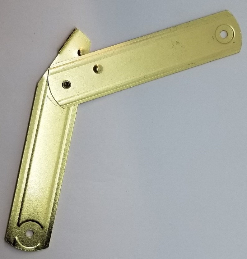 LARGE BRASS Plated Trunk Lid Stay chest steamer antique Etsy