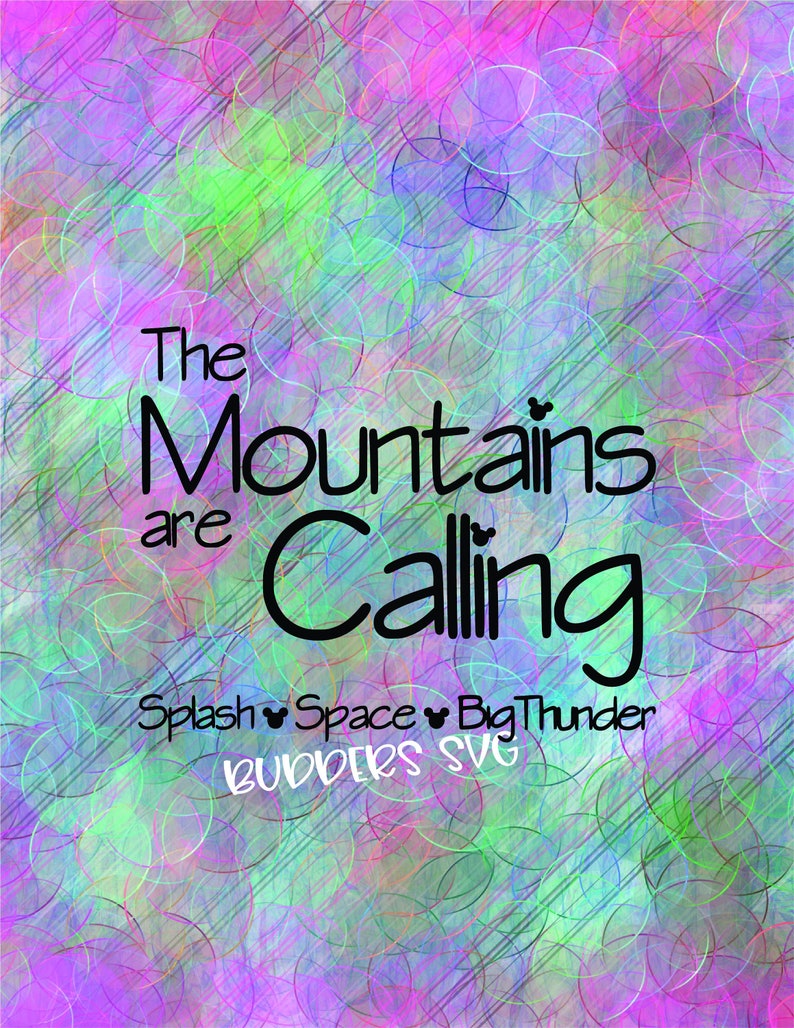 The Mountains are Calling svg Disney Cut File Disney SVG | Etsy