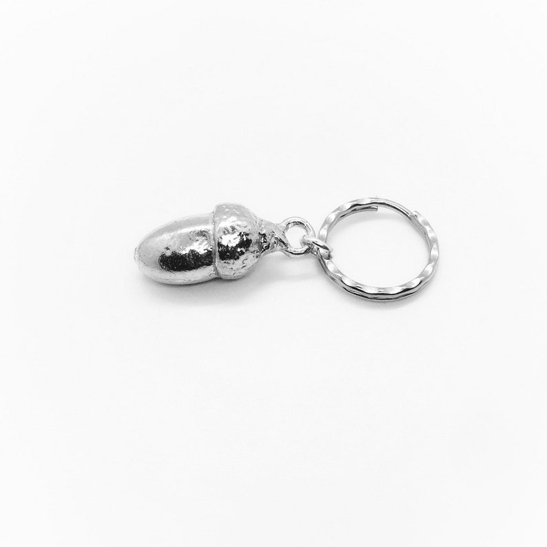 Acorn keychain Acorn Oak Keyring Acorn Key ring Handmade UK modern English Pewter