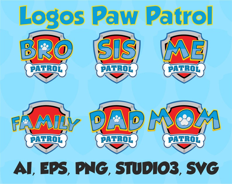 silhouette paw patrol svg free