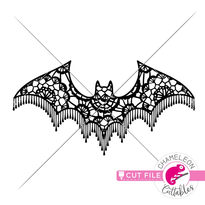 Download Faux Lace Halloween Bat Mandala design spooky SVG File for ...