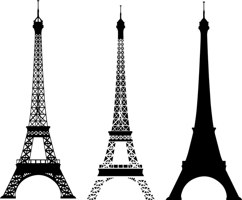 Eiffel Tower Eiffel Tower SVG SVG SVG Files Cricut | Etsy