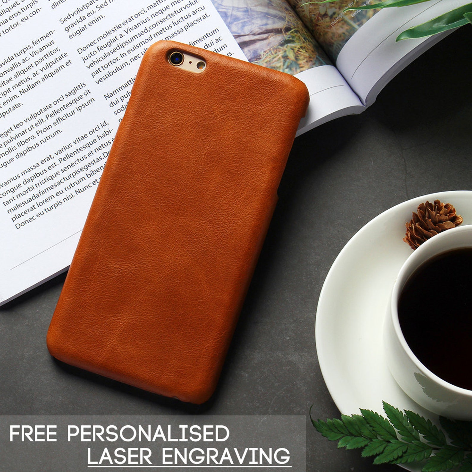 Classic Brown Genuine Leather Phone Case Cover For iPhone 5/5s Etsy
