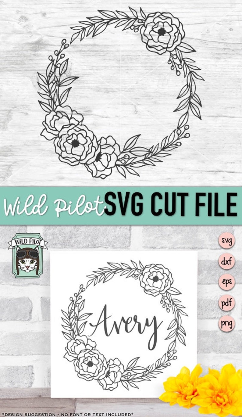 Free Free 246 Flower Wreath Svg SVG PNG EPS DXF File