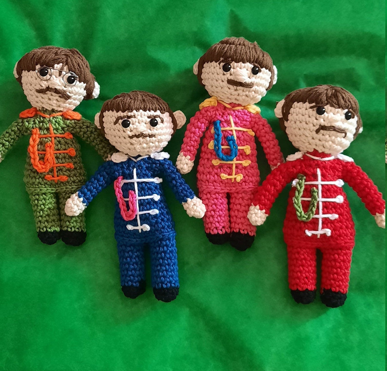 The Beatles crochet Sergeant Pepper Gift Fantastic Amigurimis Etsy