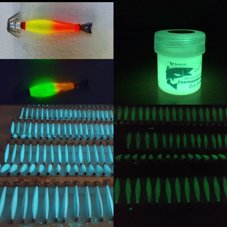 Glow in the dark paint for fishing equipment glow in the Etsy