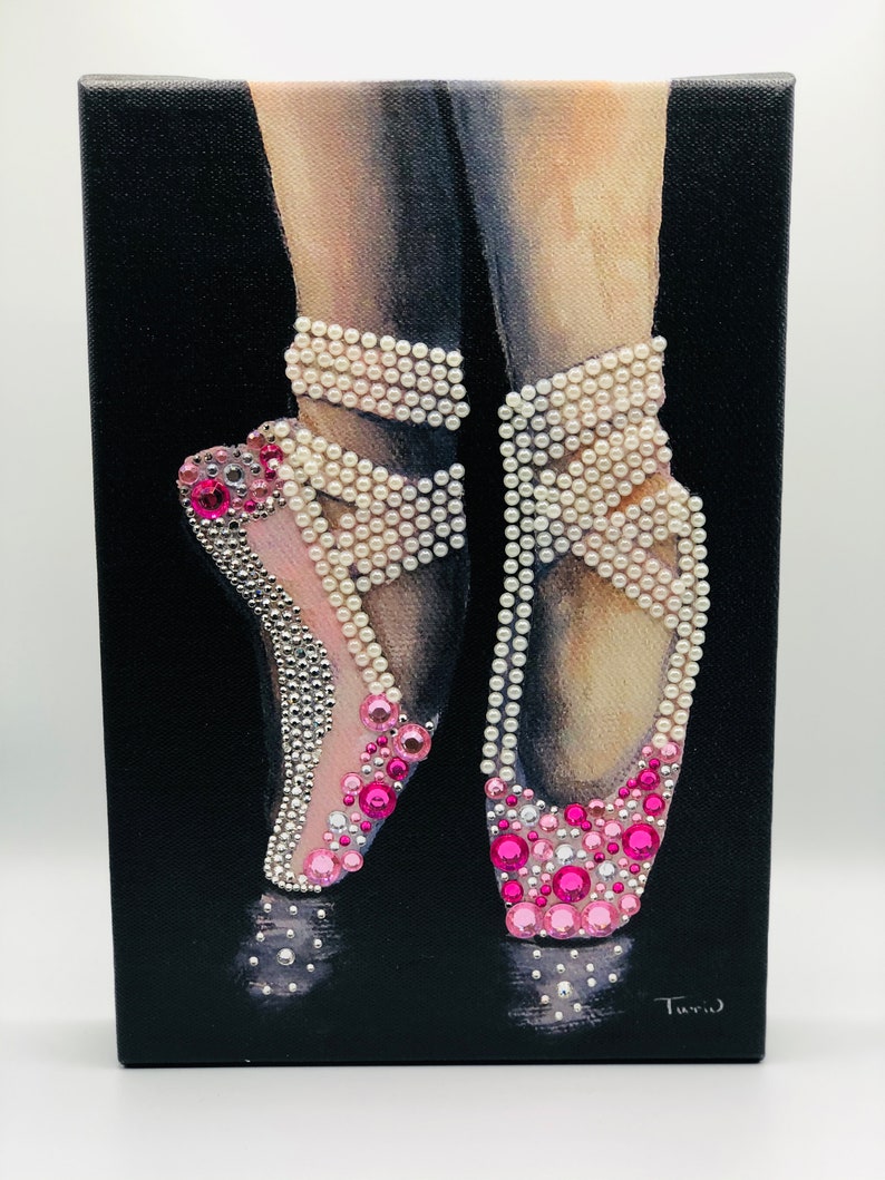 Jeweled Mosaic Canvas On Point