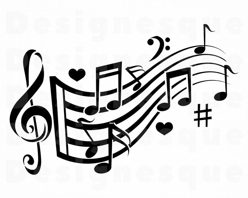 Logo musique 7 SVG SVG Note de musique Note de musique SVG | Etsy