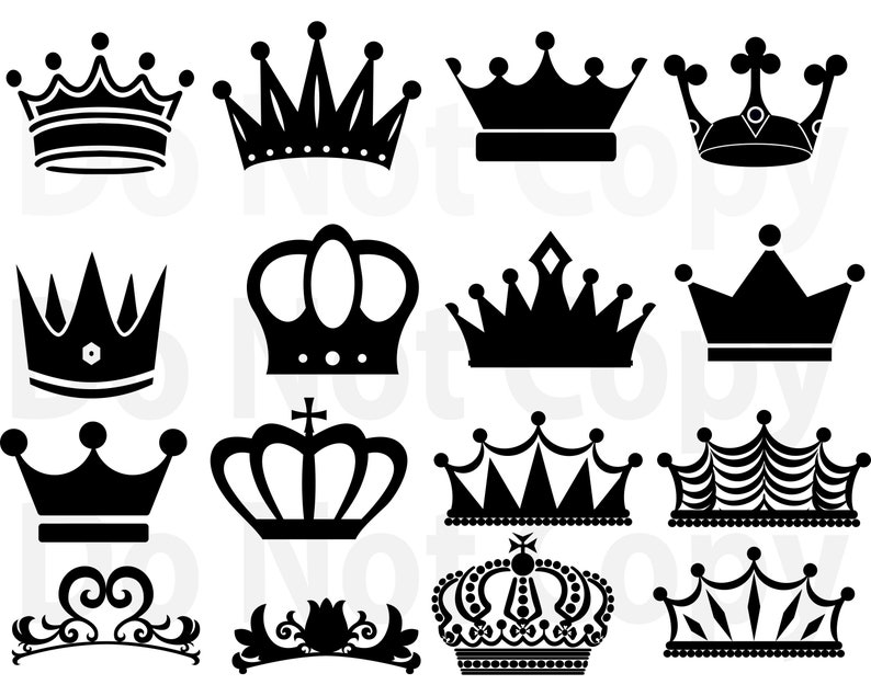Download Crown SVG Bundle Tiara Svg file for cricut King & Queen | Etsy