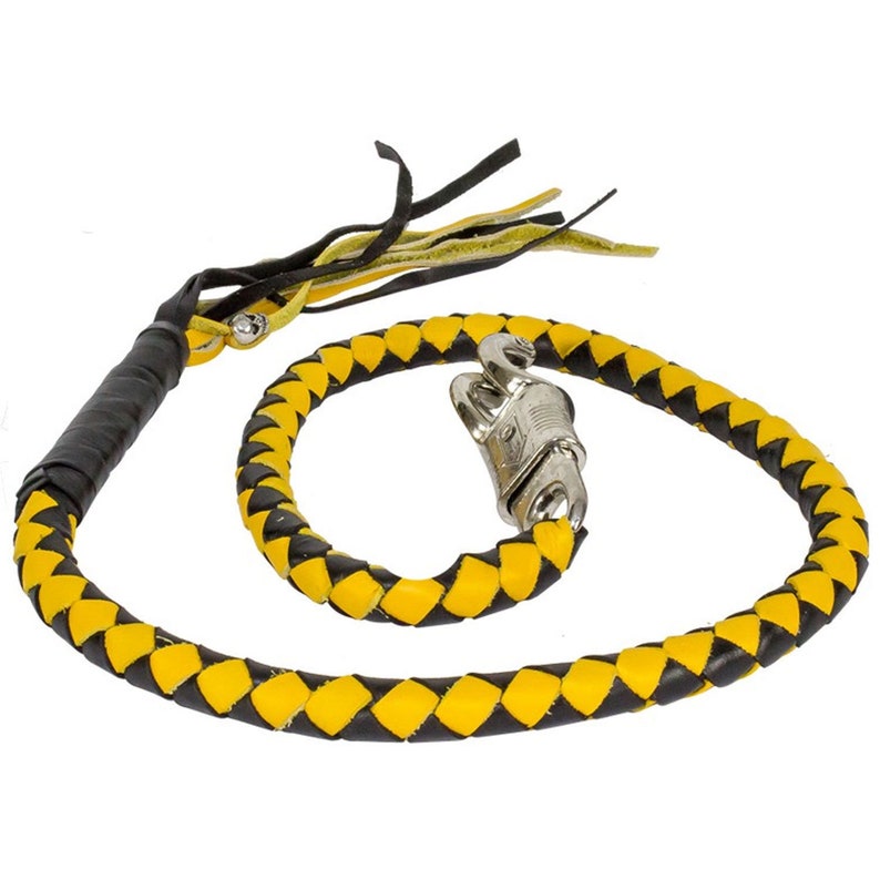 leather motorcycle get back whip