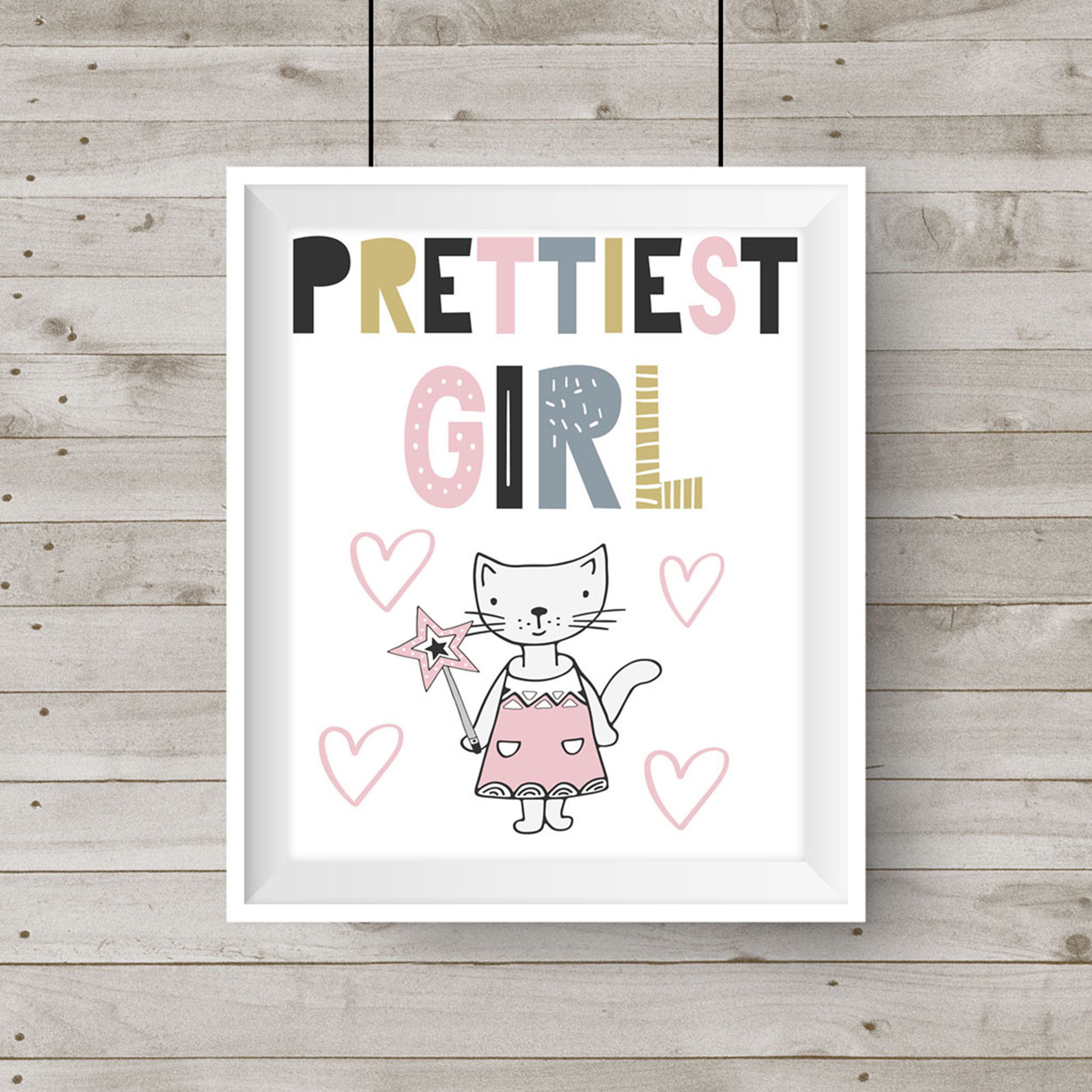 Printable Wall Art Girls Bedroom Print Nursery Printable | Etsy