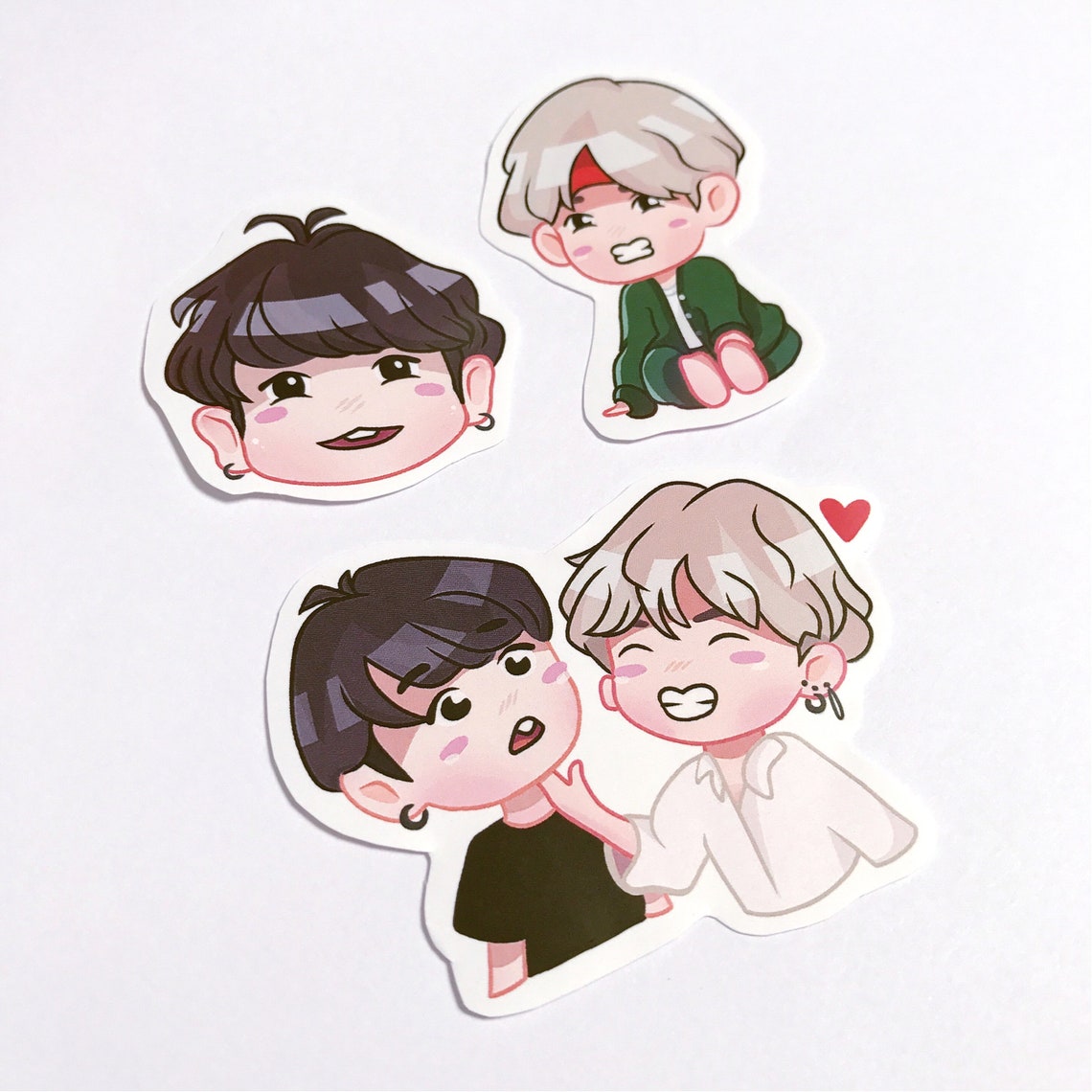 BTS Taekook Vinyl Sticker Pack Photocard K-Pop | Etsy