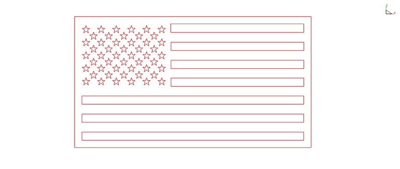 American flag dxf svg png eps pdf file nice cut file cnc | Etsy