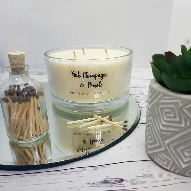 Three Wick Candle 425G wax 29 scents available luxury Etsy