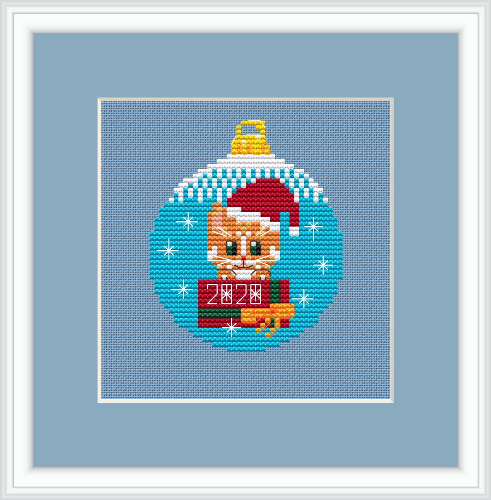 Christmas cross stitch pattern Christmas ball Christmas Etsy Stitch cross snowman kit counted christmas ornament ornaments winget susan tree overstock count canvas plastic joann