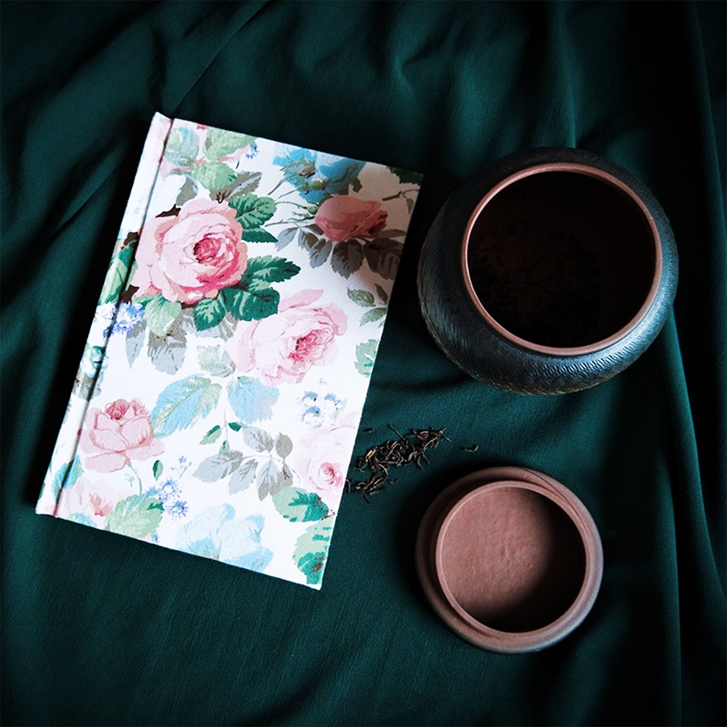 Flower notebook Writing journal A5 hardcover Personalized Etsy