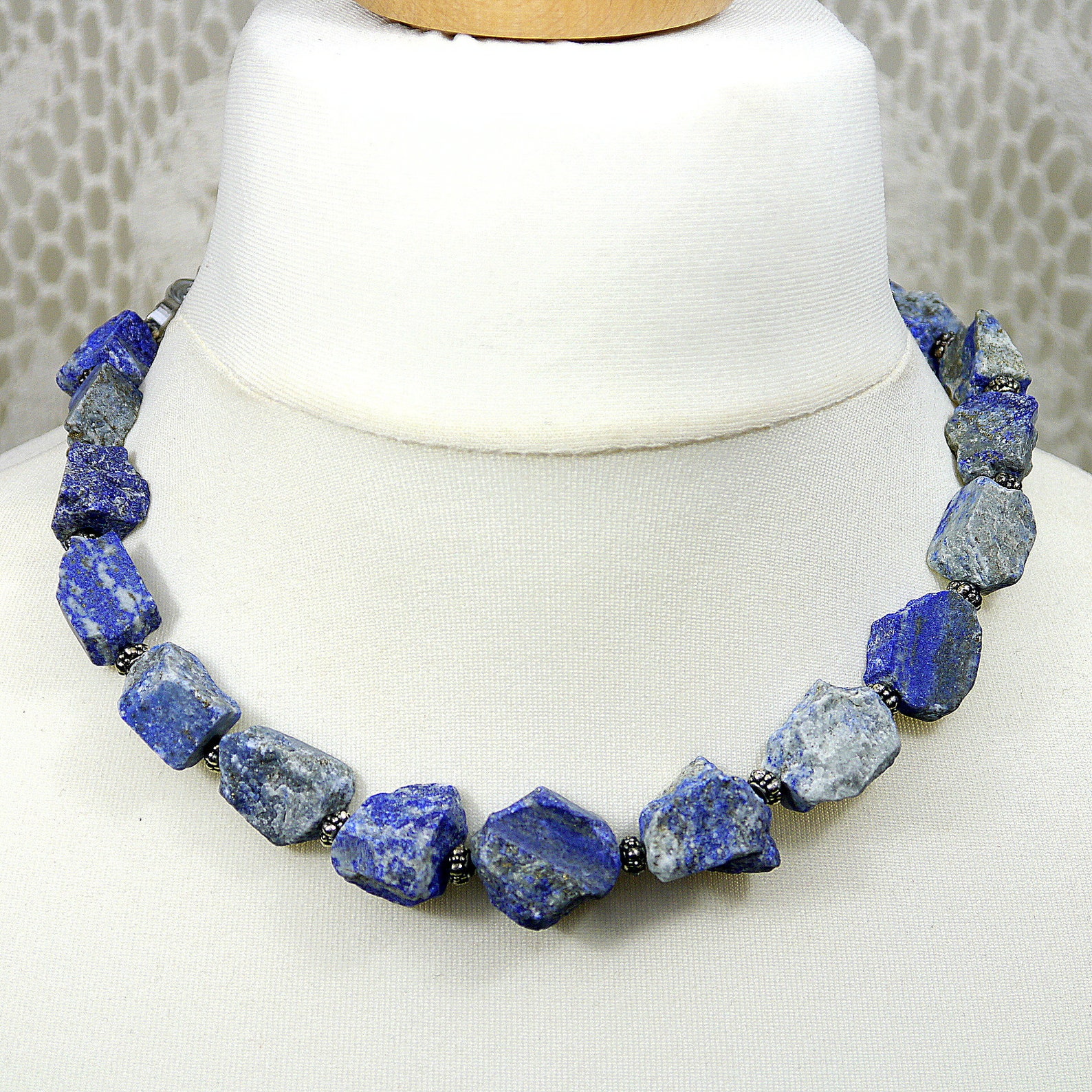 Raw lapis lazuli necklace Clearance