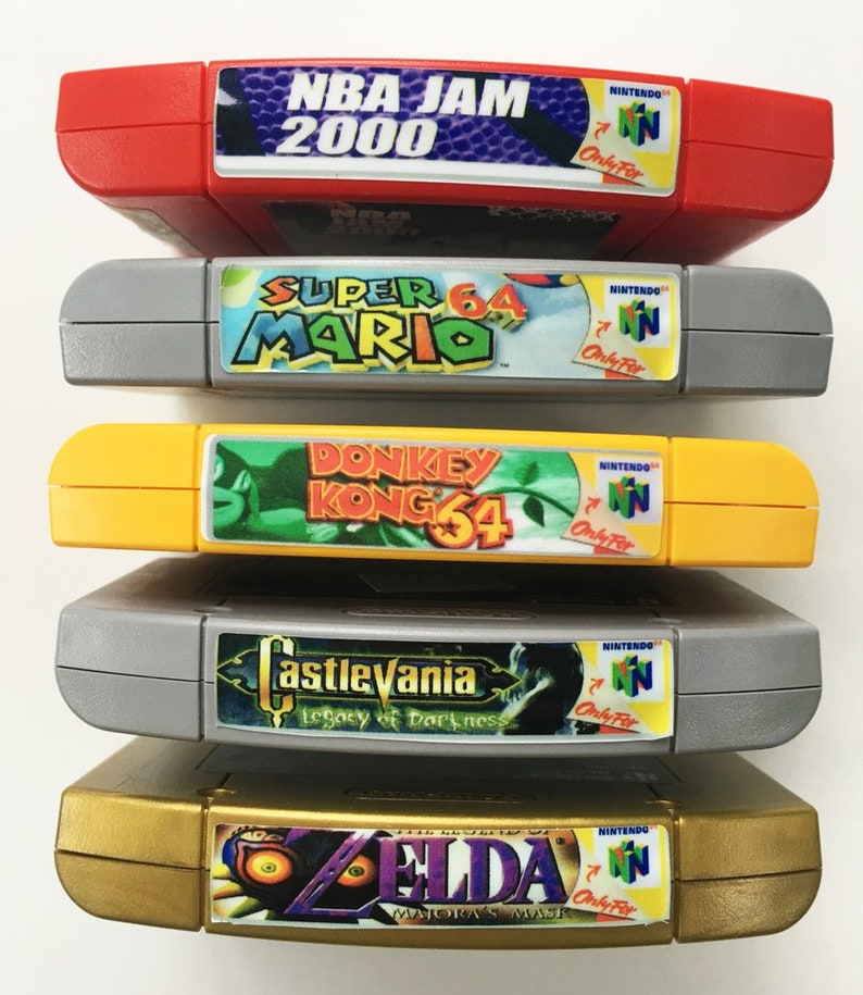 Nintendo 64 N64 End Labels Custom labels for all 296 Nintendo | Etsy