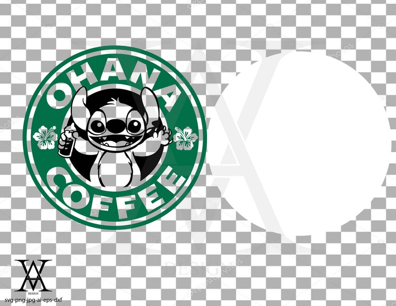 Download Ohana coffee disney clipart vector. INSTANT DOWNLOAD | Etsy