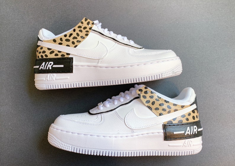 Cheetah Custom Nike Air Force 1 Shadow Leopard | Etsy