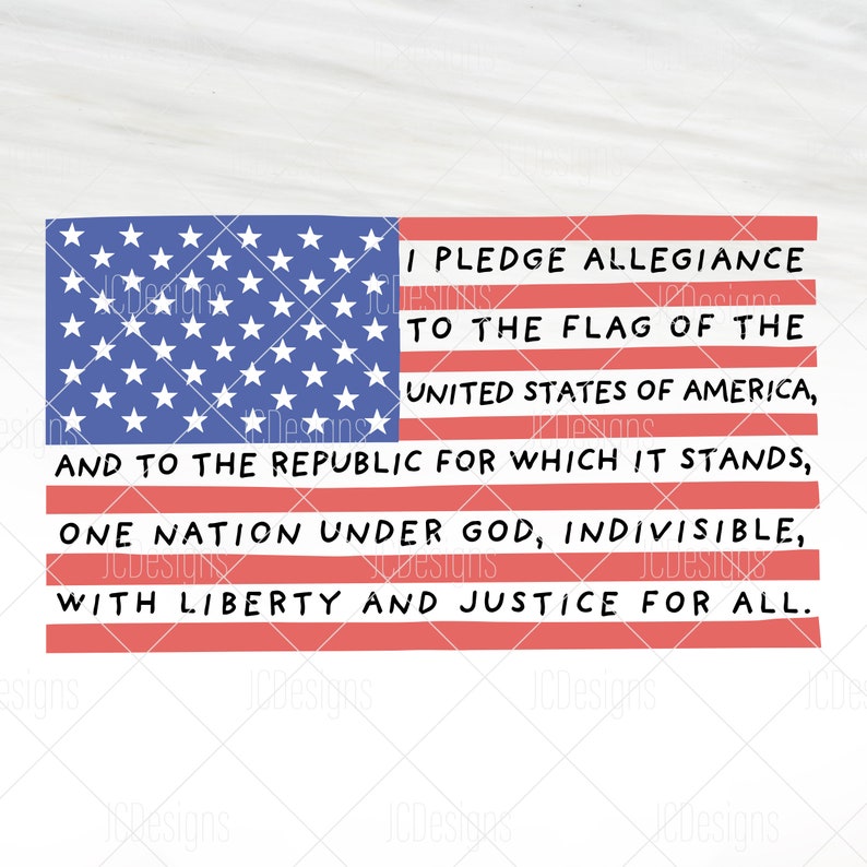 Download Pledge of Allegiance Flag SVG Distressed Flag SVG Waiving ...