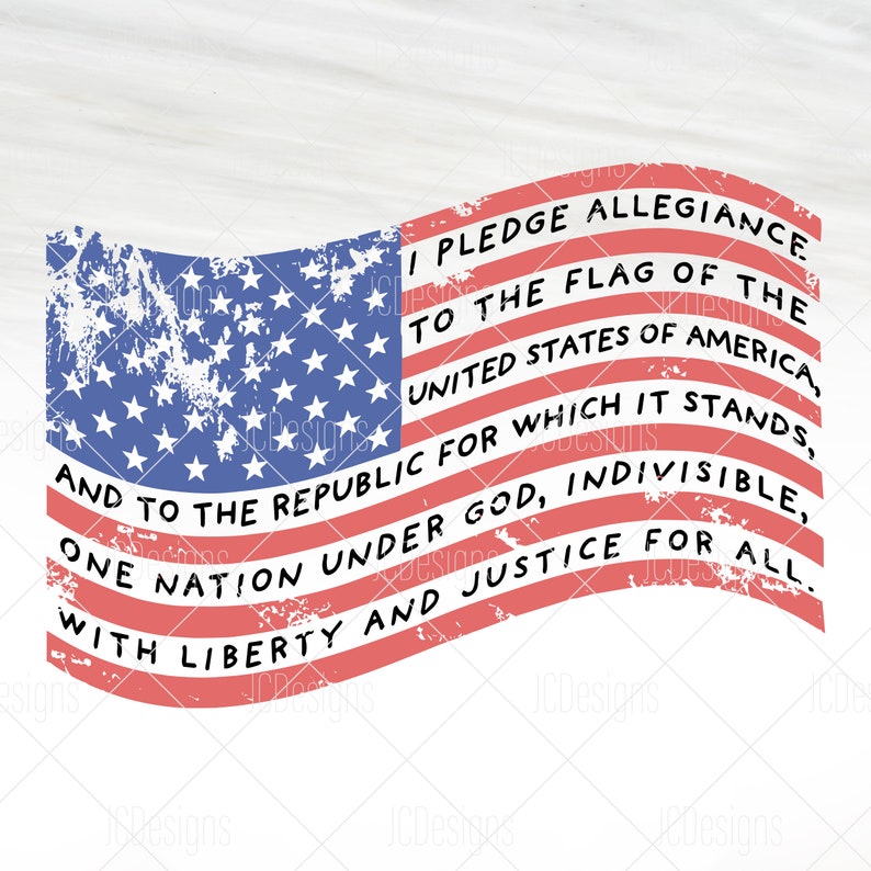 Pledge Of Allegiance Flag Svg Free - 143+ File for Free