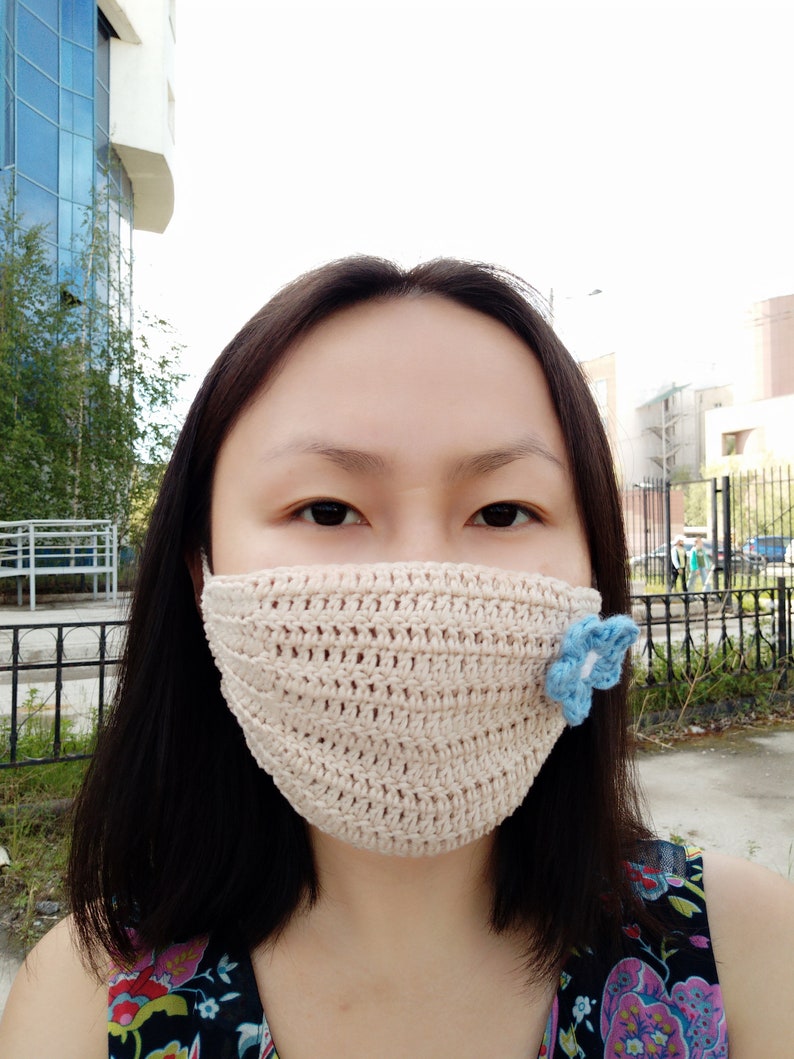 Crochet Face Mask PATTERN With Filter Pocket Etsy