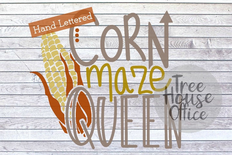 Download Corn Maze Queen SVG DXF PNG jpeg Harvest Festival Fall | Etsy