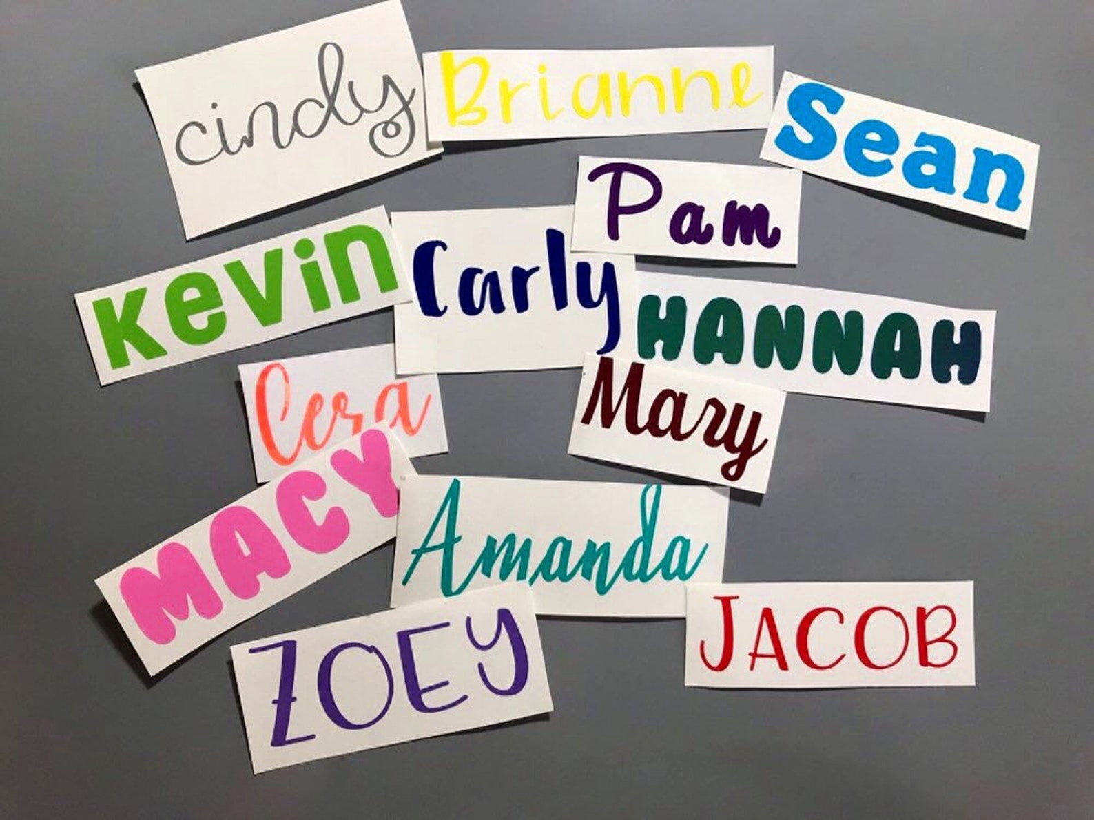 Custom Name Stickers Personalized name stickers for | Etsy