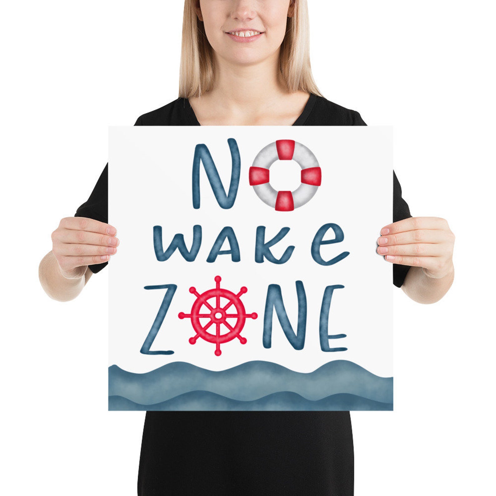 No Wake Zone Print / Poster | Etsy